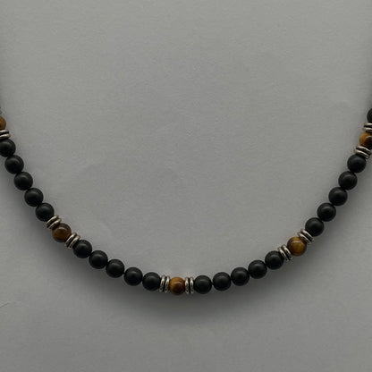 Tiger eyes Pearl Chain