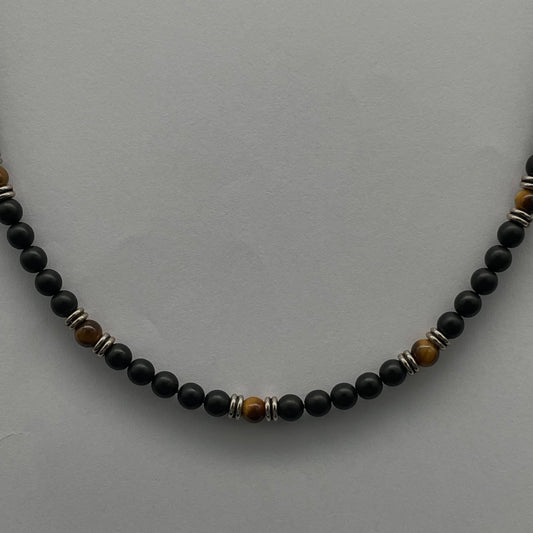 Tiger eyes Pearl Chain