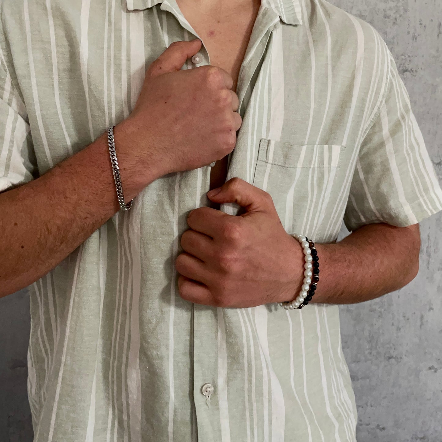 Tiger eyes Pearl Bracelet