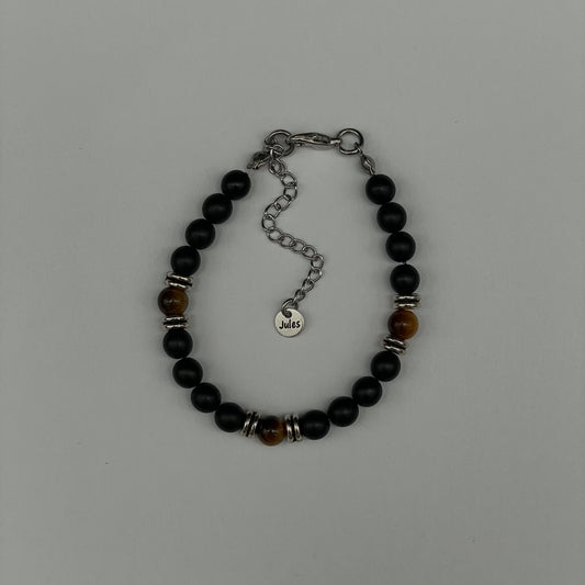 Tiger eyes Pearl Bracelet